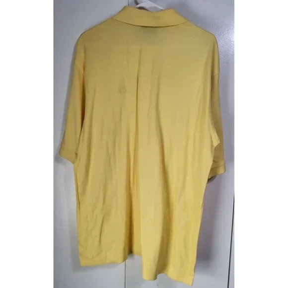 Masters Collection Shirt Men's Large Pima Cotton Yellow Golf Polo Augusta - Picture 2 of 10